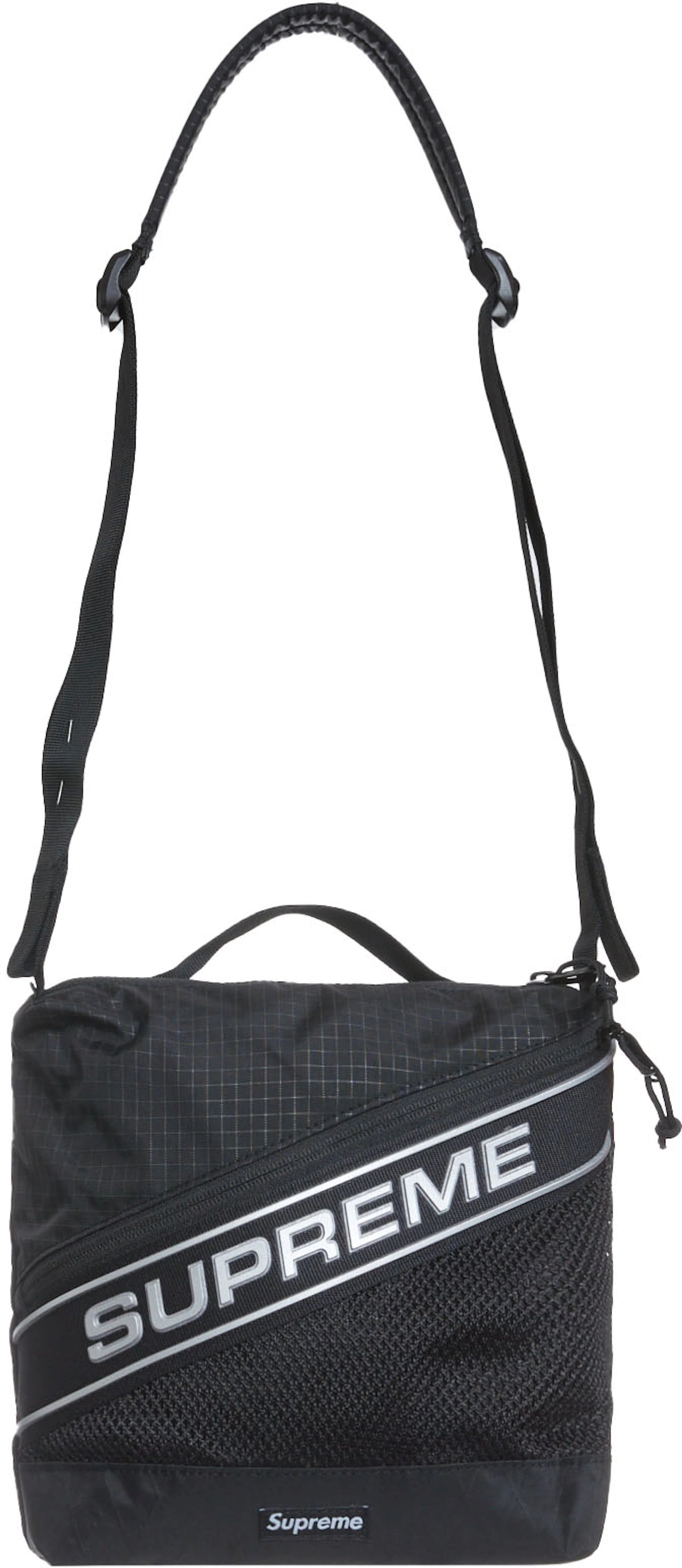Supreme Logo Shoulder Bag Black