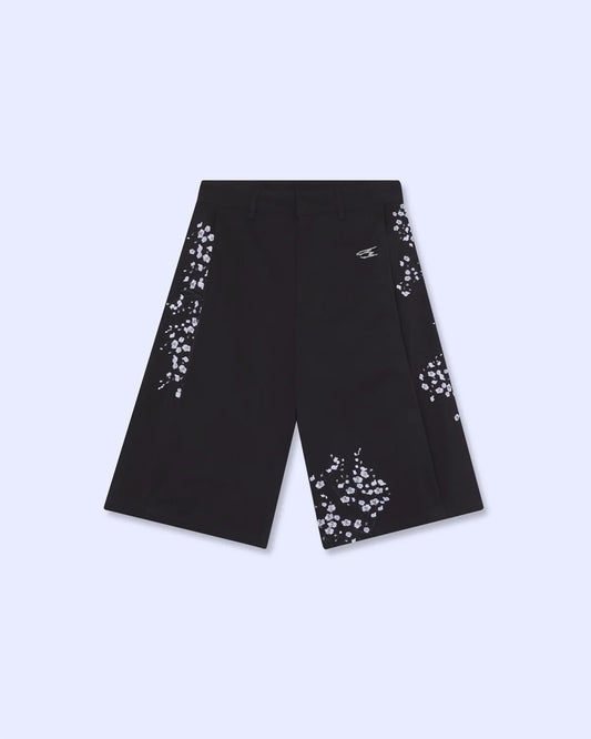 Noemotions Flower Jorts Black