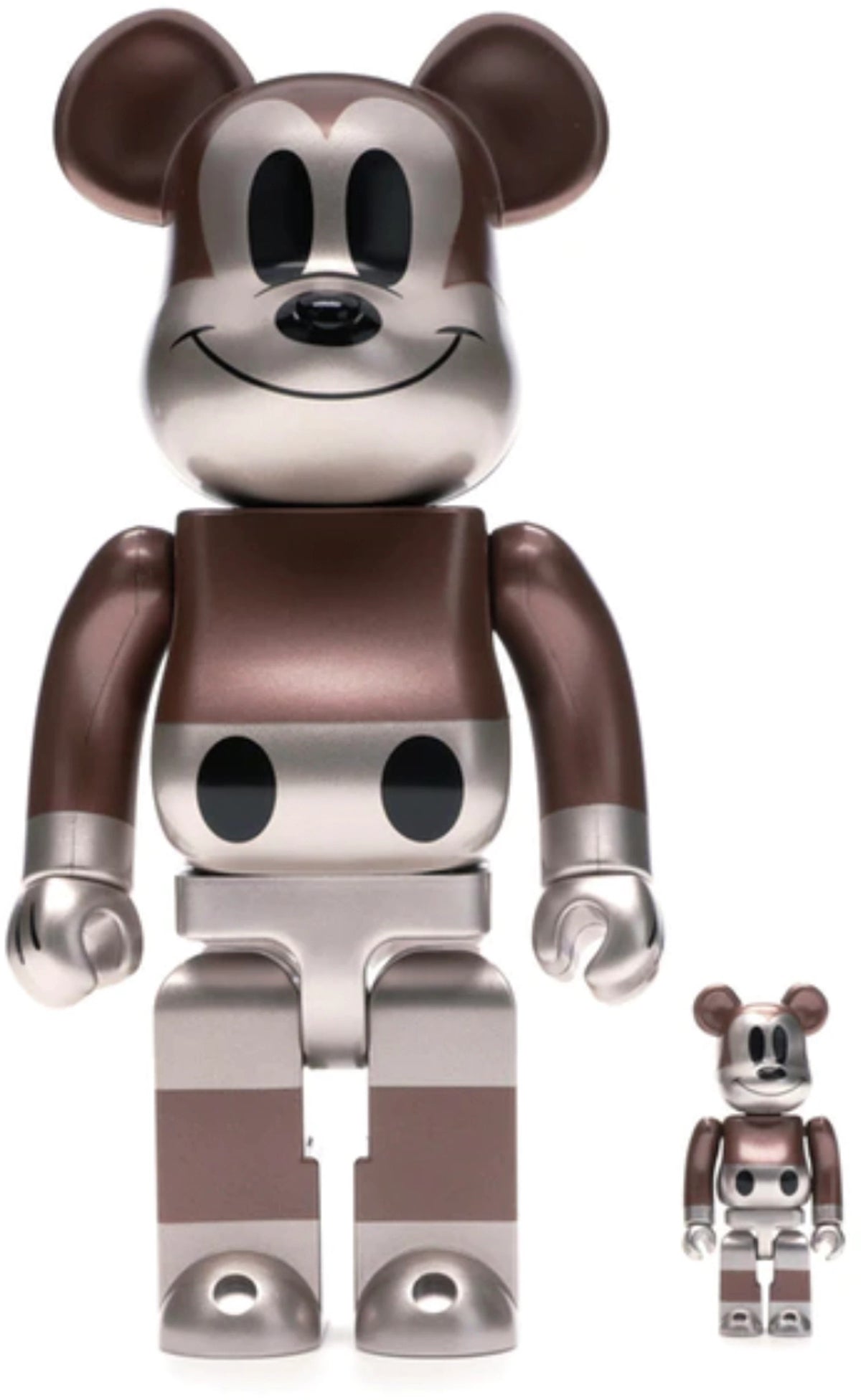 Bearbrick x Undefeated x Disney Mickey Mouse 90th Anniversary 400% Copper/Black