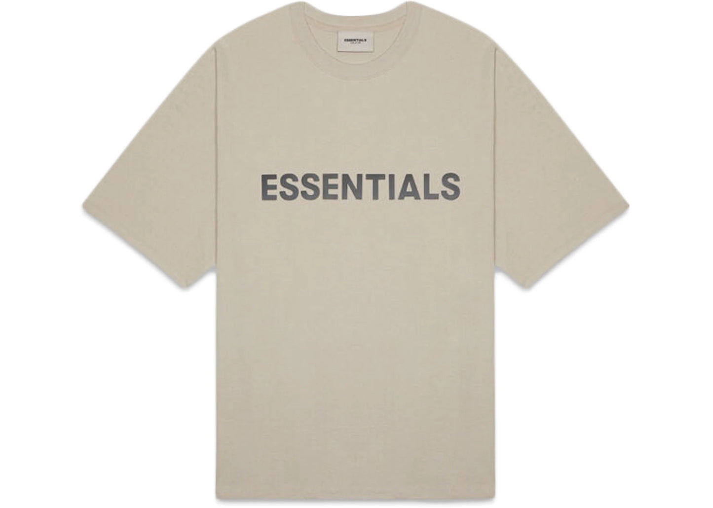 Fear of God Essentials Boxy T-Shirt Applique Logo Olive/Khaki